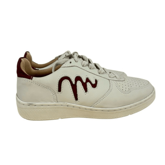 MOVERS BY SANDRO MOSCOLONI MARLIN RED MEN'S 6.5 GENUINE LEATHER SNEAKERS PREPPY